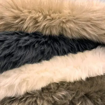 SHEEPSKIN RUG LONG WOOL 85CM