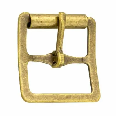 FULL ROLLER LIGHT BUCKLE ANTIQUE BRASS