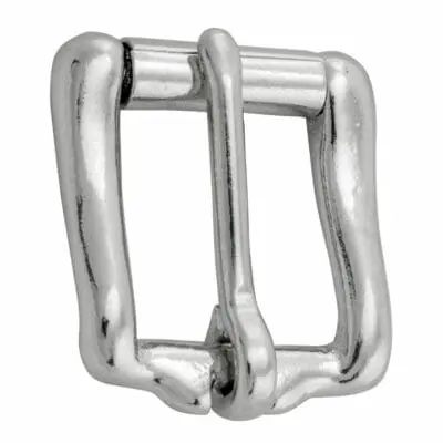 HALF ROLLER HARNESS BUCKLE NICKEL PLATED