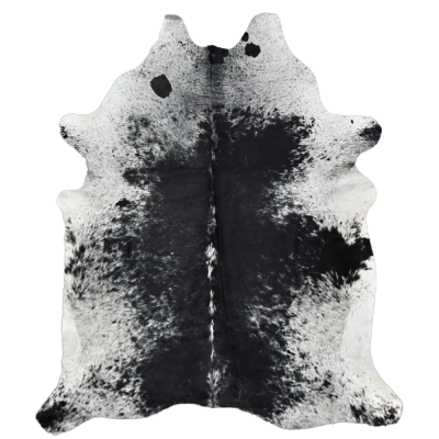 NATURAL COWHIDE RUG BLACK SALT PEPPER