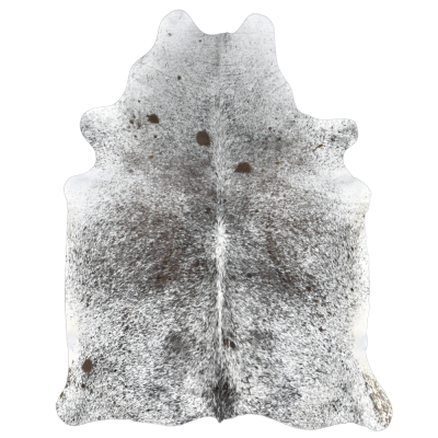NATURAL COWHIDE RUG BROWN SALT PEPPER