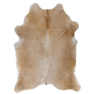 NATURAL COWHIDE RUG SOLID CARAMEL