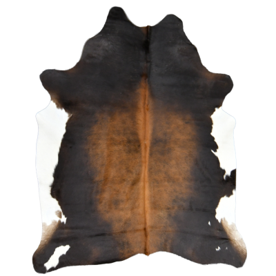 NATURAL COWHIDE RUG SOLID COFFEE