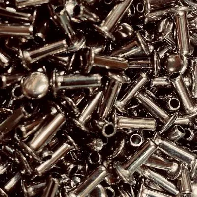 TUBULAR RIVET BLACK NICKEL 4X12X8 1000 PCS