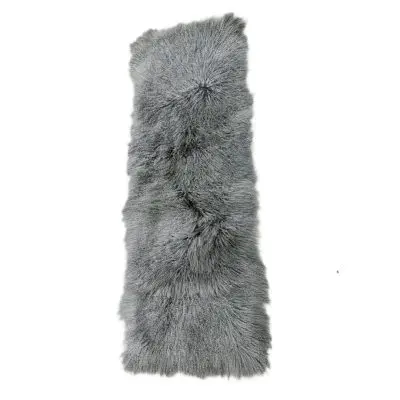 TIBETAN LAMB PLATE 60X185CM GREY