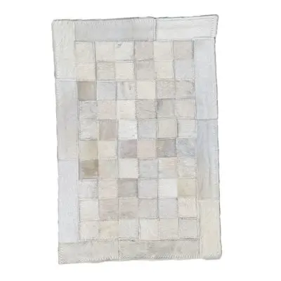 COWHIDE DOORMAT IVORY